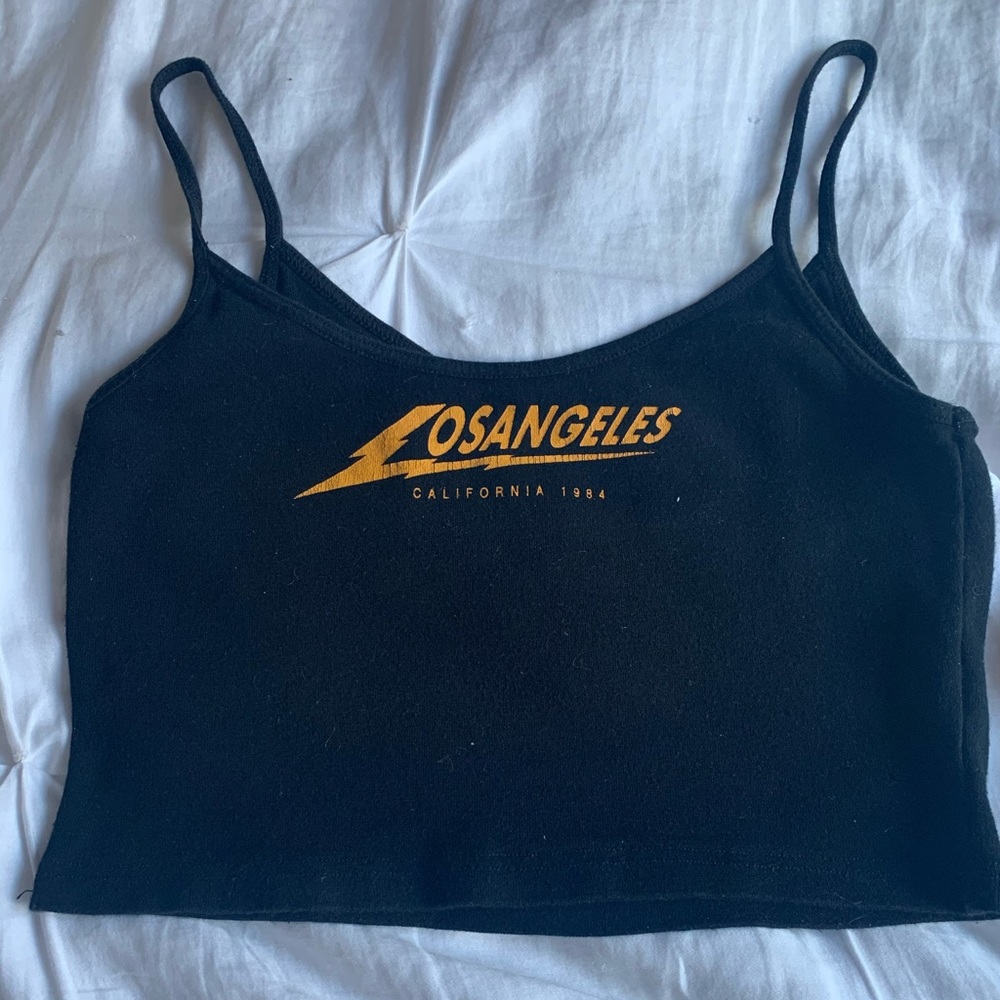 Brandy Melville los angeles crop tank top rare